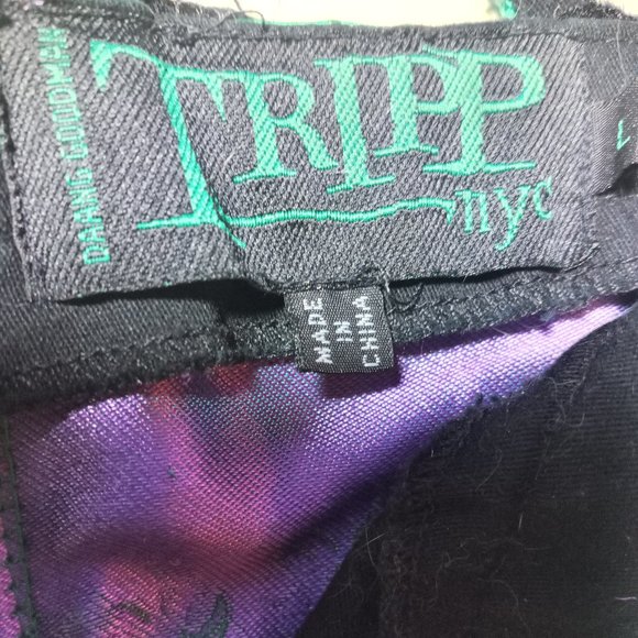 Vintage Tripp NYC Green Floral Brocade Corset - Goth - Picture 5 of 5